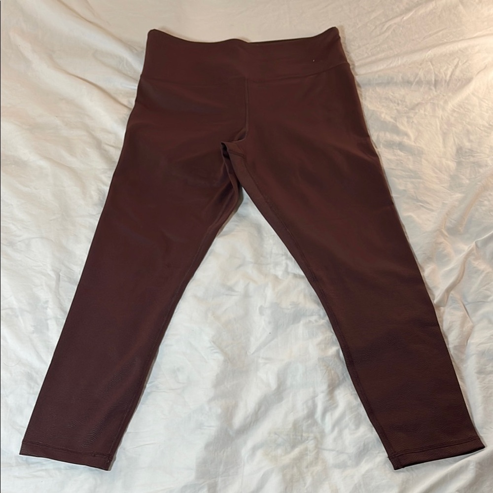 ZYIA Brown High-Waisted Performance Leggings